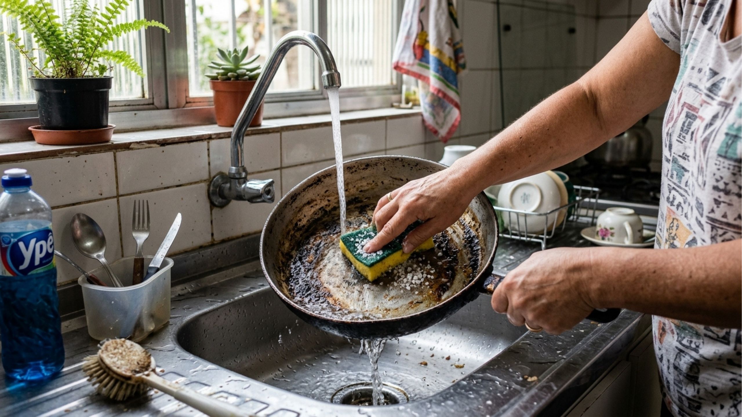 Por que você deve polvilhar sal na sua esponja de lavar louça? Um truque que ninguém te contou