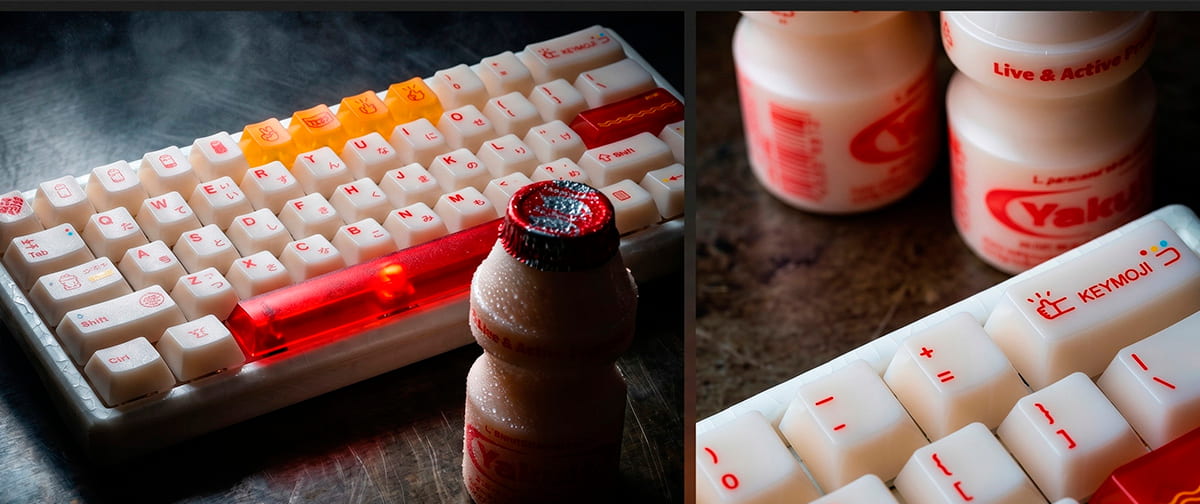 a garrafinha de Yakult da sua infância virou teclado mecânico