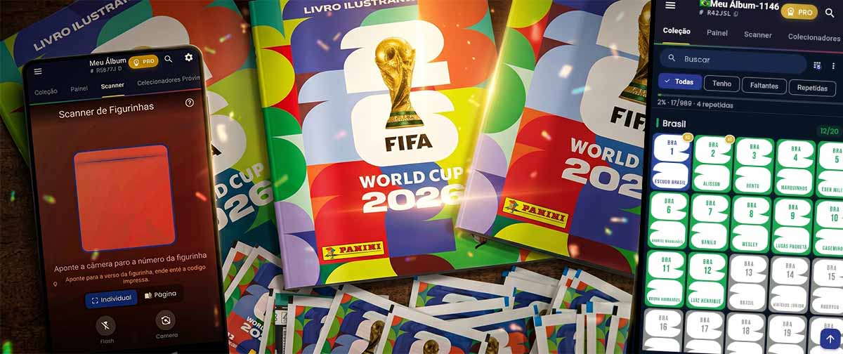 homem revela qual app usa para organizar figurinhas do álbum da Copa