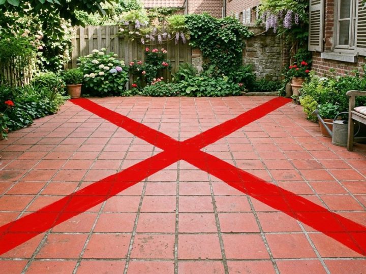 Adeus ao piso de caquinhos vermelhos clássico de quintal: a nova tendência é mais resistente e proporciona facilidade de limpeza com o porcelanato rústico antiderrapante