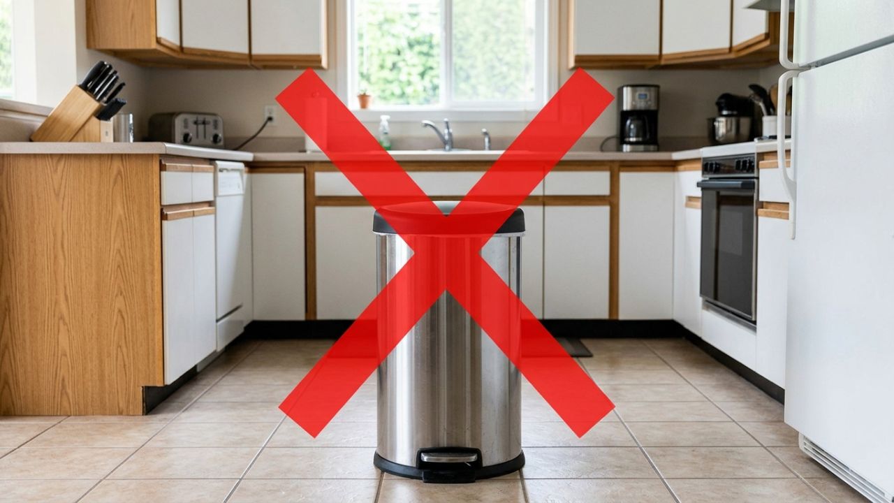 Adeus às lixeiras de pedal soltas no meio da cozinha: a tendência minimalista para renovar o espaço com lixeiras duplas embutidas nos armários