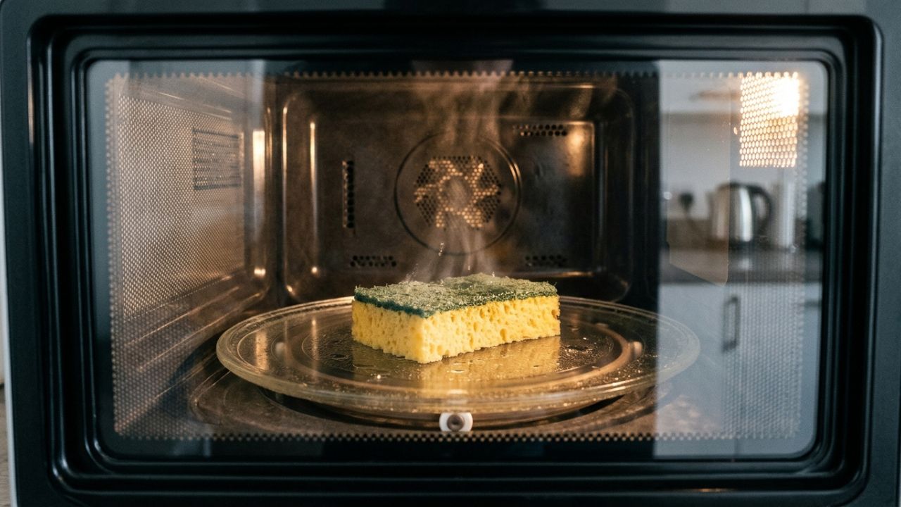 Colocar a esponja de cozinha úmida no micro-ondas por 1 minuto: para que serve e por que você deve fazer isso semanalmente para matar os germes