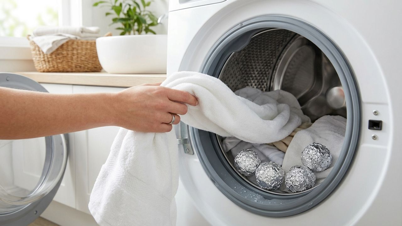 Colocar bolinhas de papel alumínio dentro da máquina de lavar roupas: para que serve e por que recomendam