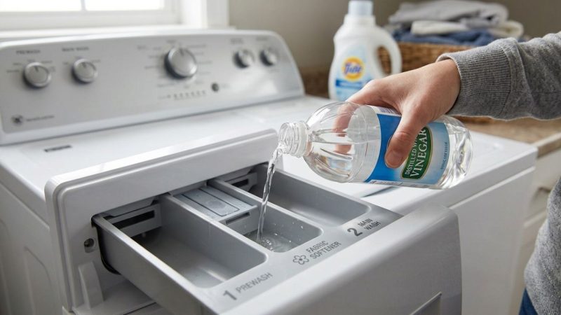 Colocar vinagre de álcool no compartimento do amaciante da máquina: para que serve e por que você deve fazer isso para deixar as toalhas felpudas e proteger os fios