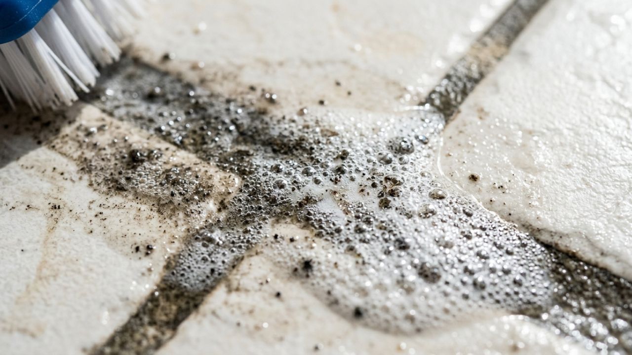 Como limpar o rejunte encardido do chão naturalmente: o truque fácil de esfregar bicarbonato com água oxigenada que sempre funciona