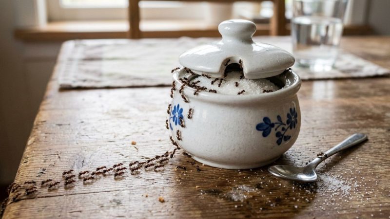 Como manter formigas irritantes longe do açucareiro na bancada da cozinha: o truque fácil de afundar alguns cravos-da-índia inteiros no açúcar que sempre funciona