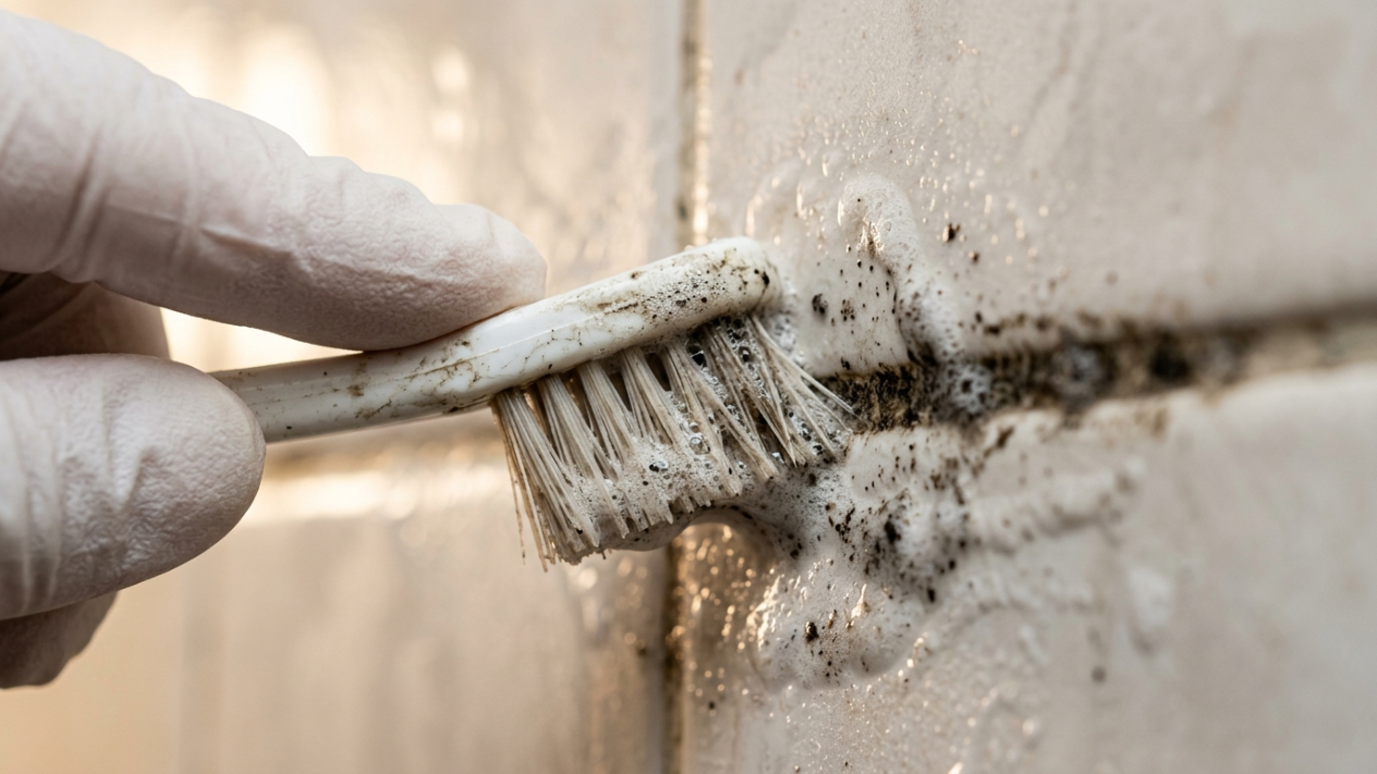 Como remover permanentemente o mofo do rejunte do banheiro sem usar água sanitária