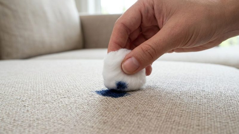 Como tirar riscos de caneta esferográfica do sofá ou cadeiras estofadas: o truque fácil de aplicar algodão embebido com álcool 70% que está na moda nas redes sociais