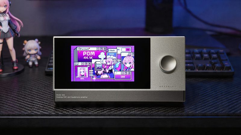 Esse é o Muse 300, primeiro DAC/AMP com sistema operacional próprio e som valvulado