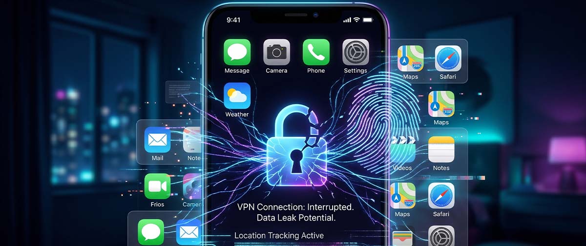 Falha no iOS expõe sua identidade mesmo com VPN ativada
