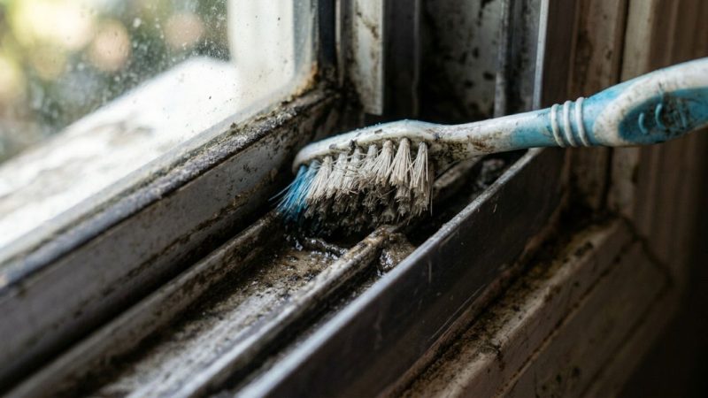 Não jogue escovas de dente velhas e desgastadas fora: ideias para reutilizar cerdas na limpeza profunda de trilhos de janelas e rejuntes finos