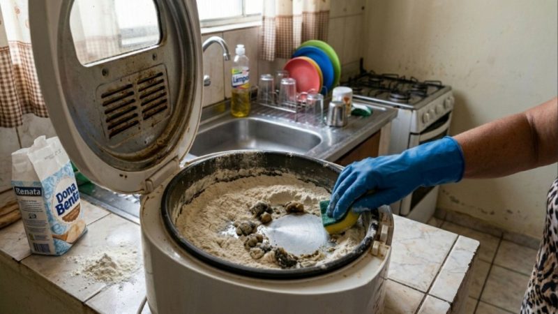 O truque da farinha de trigo para eliminar o cheiro de gordura queimada na fritadeira de uma vez por todas, sem produto industrializado