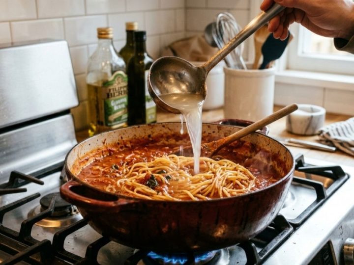 Os melhores chefs concordam: um molho de macarrão perfeito não se faz apenas despejando os tomates na panela; é preciso refogar a base lentamente e adicionar uma concha da água do cozimento da própria massa no final para emulsionar e dar cremosidade