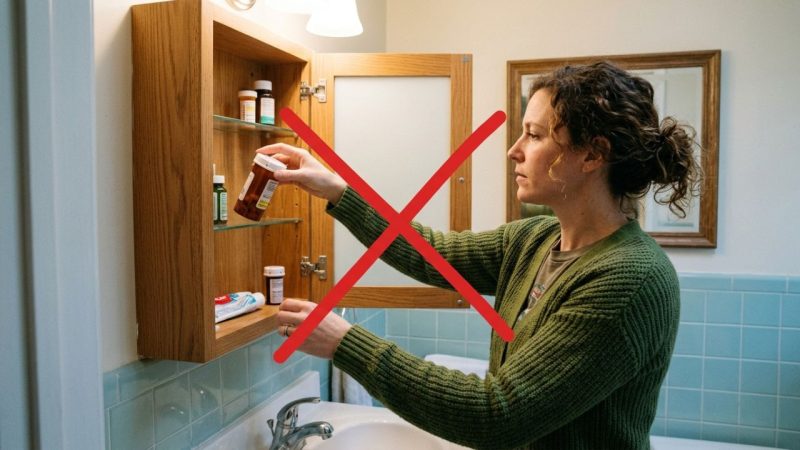 Pare de guardar remédios e vitaminas no armário do banheiro: essa é a maneira correta de armazenar no quarto para evitar que o vapor e o calor alterem as fórmulas