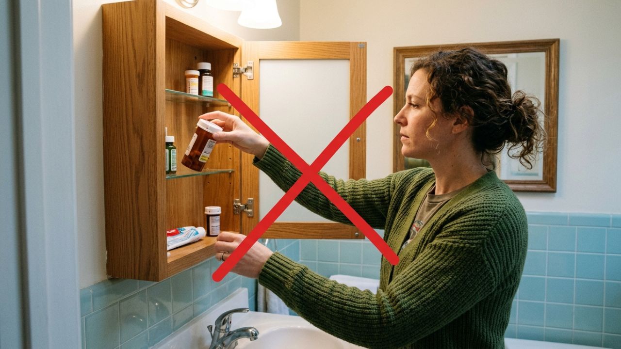Pare de guardar remédios e vitaminas no armário do banheiro: essa é a maneira correta de armazenar no quarto para evitar que o vapor e o calor alterem as fórmulas