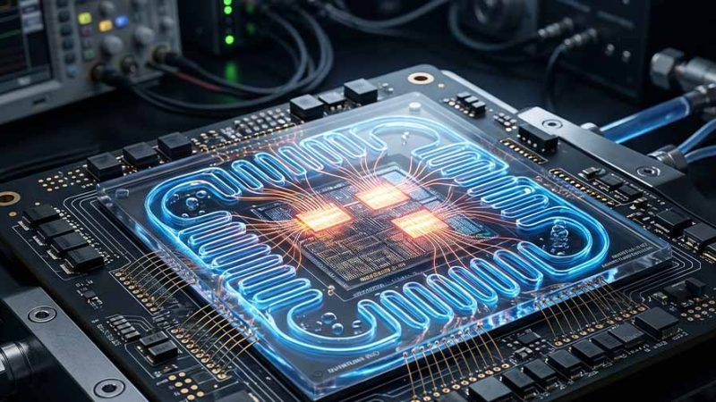 Refrigeração dentro do chip: a solução radical para o calor gerado pelos chips para IA
