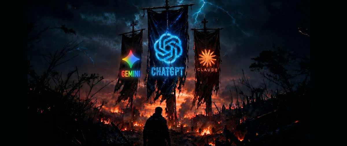 a guerra entre ChatGPT, Gemini e Claude que está movimentando o mundo