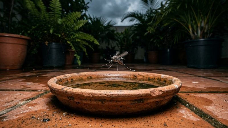 7 locais da sua casa que viram criadouro do mosquito da dengue e você não percebe