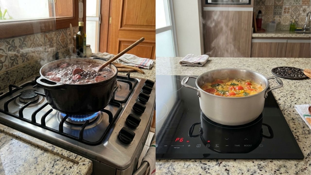 Adeus ao fogão cooktop tradicional com gás: essa nova tendência é mais elegante e proporciona segurança total com a indução magnética