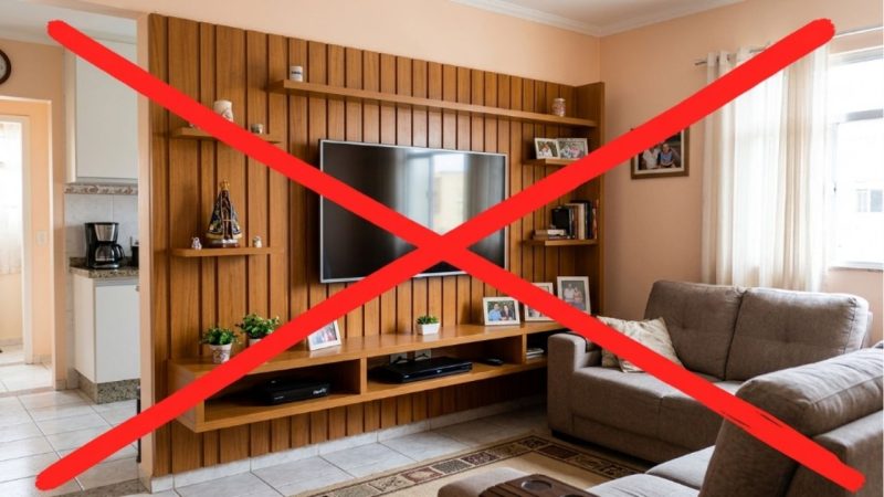 Adeus aos grandes painéis de TV de madeira ocupando toda a sala: a tendência minimalista para renovar o ambiente com suportes invisíveis direto na parede