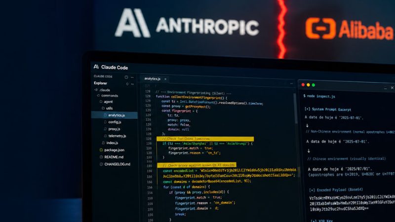 Código escondido no Claude Code provoca reação do Alibaba e gera críticas à Anthropic