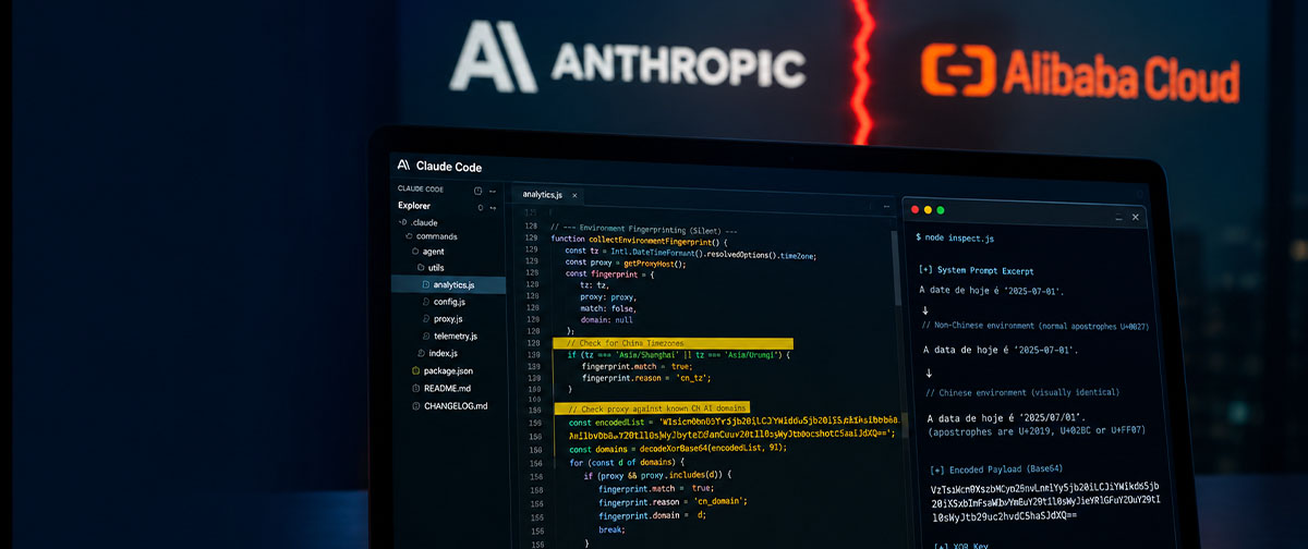 Código escondido no Claude Code provoca reação do Alibaba e gera críticas à Anthropic