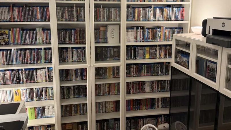 Colecionador mostra o resultado de 25 anos comprando DVDs e reacende um velho debate