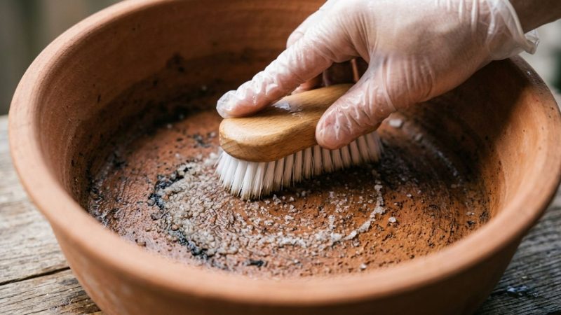 Como limpar o filtro de barro em casa usando água e sal grosso para remover o limo sem deixar gosto de detergente