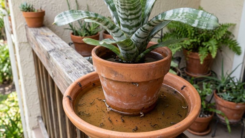 Como salvar a bromélia do acúmulo de água e o que ela precisa para eliminar focos de pragas?