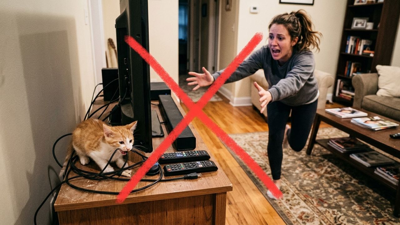 Diga adeus ao medo de seu pet levar um choque roendo fios espalhados pela casa: o truque de utilizar tubos e espirais plásticas de alta resistência para blindar a fiação e proteger seus animais de estimação contra acidentes elétricos