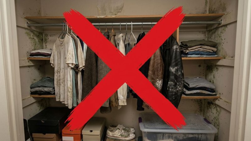 Diga adeus ao mofo e às manchas de umidade que estragam suas roupas: o uso estratégico de giz escolar ou sílica gel para manter o guarda-roupa seco e protegido durante todo o ano