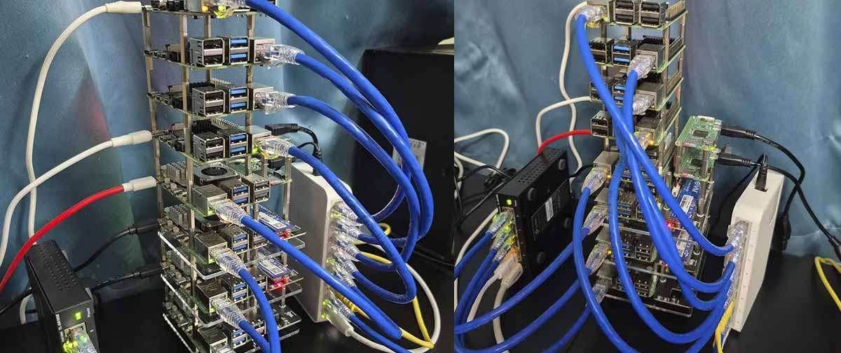 Homem monta servidor doméstico com 10 Raspberry Pi após adiar compra de um PC