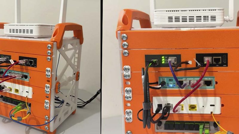 Homem monta um pequeno provedor de internet em casa para entender como funciona uma rede GPON e comemora: “foi muito divertido construir”