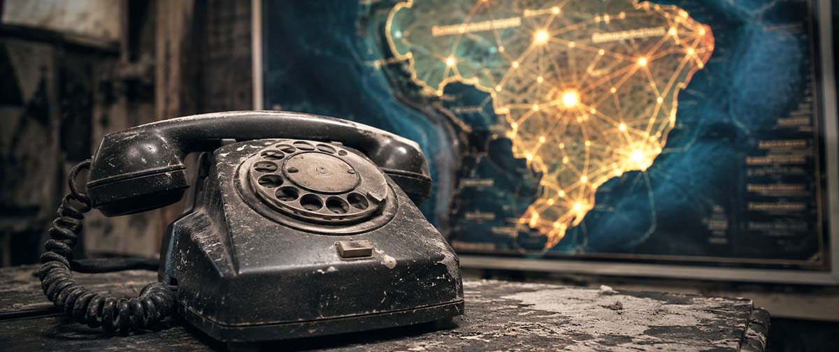 O telefone fixo virou relíquia, mas o Brasil ainda não consegue viver sem ele