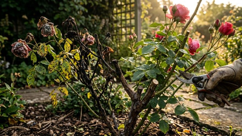Roseira apodrecendo na chuva? Aprenda a poda que salva sua planta em 2 semanas