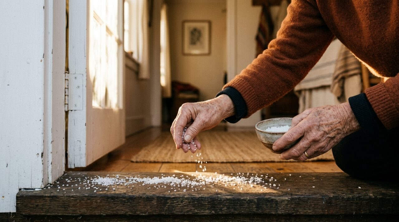 Sal grosso nos cantos de casa: a frase murmurada que promete ‘prender’ prosperidade