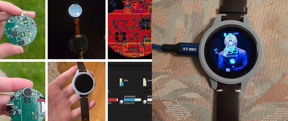Um estudante passou um ano criando um smartwatch diferente de tudo que Apple e Samsung vendem