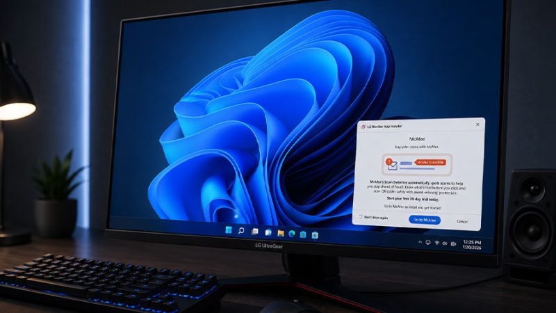 Um monitor LG começou a exibir anúncios no Windows, e a Microsoft resolveu agir