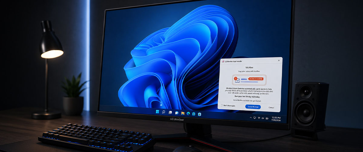 Um monitor LG começou a exibir anúncios no Windows, e a Microsoft resolveu agir