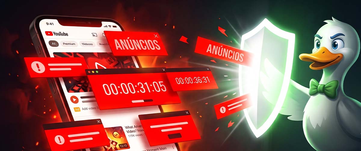 o novo trunfo do DuckDuckGo nasceu de uma decisão do próprio YouTube em piorar a usabilidade com o excesso de anúncios